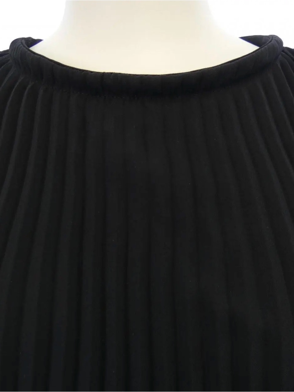 Balenciaga Black Pleated Long-Sleeve Maxi Dress - Picture 4 of 6